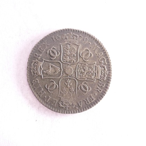 549 - A Charles II Half Crown, dated 1679, v/f.Provenance; The Jeffery William John Dodman Collection of C... 