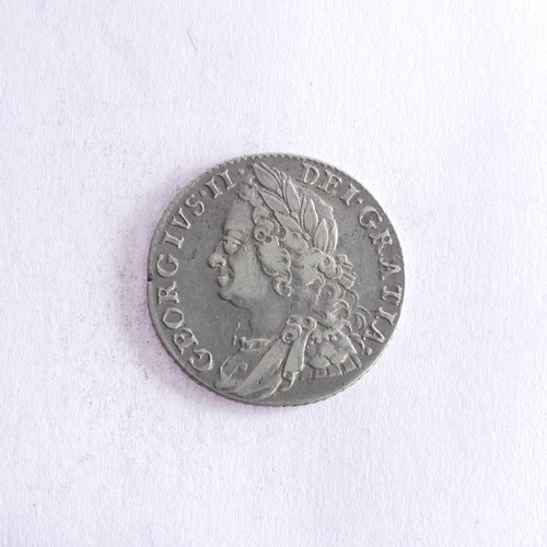 551 - Four George II/III Shillings (4)Provenance; The Jeffery William John Dodman Collection of Coins, bei... 