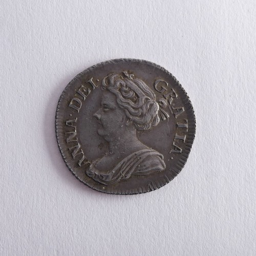 520 - A Queen Anne Sixpence, dated 1711, good v/f.Provenance; The Jeffery William John Dodman Collection o... 