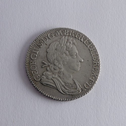 526 - A George I Shilling, dated 1718, good v/f.Provenance; The Jeffery William John Dodman Collection of ... 