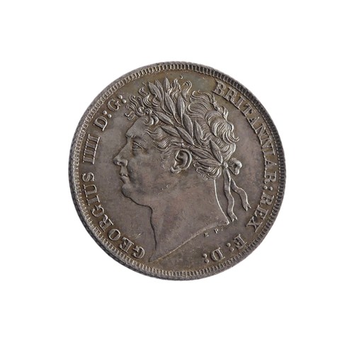 527 - A George IV Shilling, dated 1824, v/f.Provenance; The Jeffery William John Dodman Collection of Coin... 