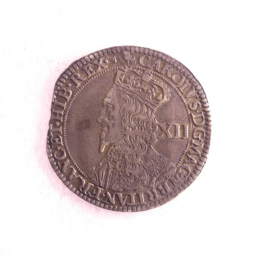 534 - A Charles I third coinage (1637-42), Scottish Twelve (12) Shillings, Falconer's 1st Issue, leaved th... 