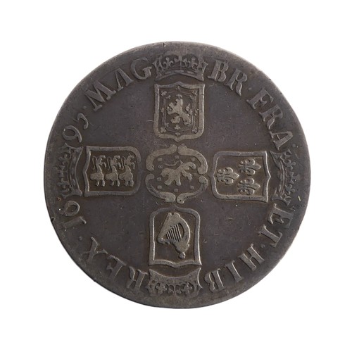 536 - A William III Half Crown, dated 1695, fine.Provenance; The Jeffery William John Dodman Collection of... 