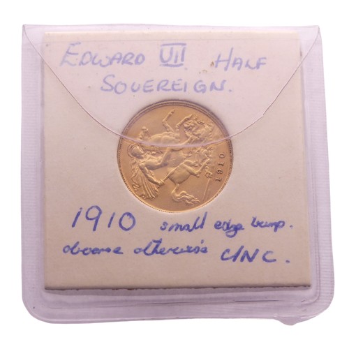 740 - An Edwardian gold Half Sovereign, dated 1910.