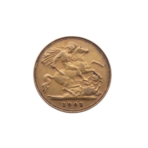 741 - An Edwardian gold Half Sovereign, dated 1903.