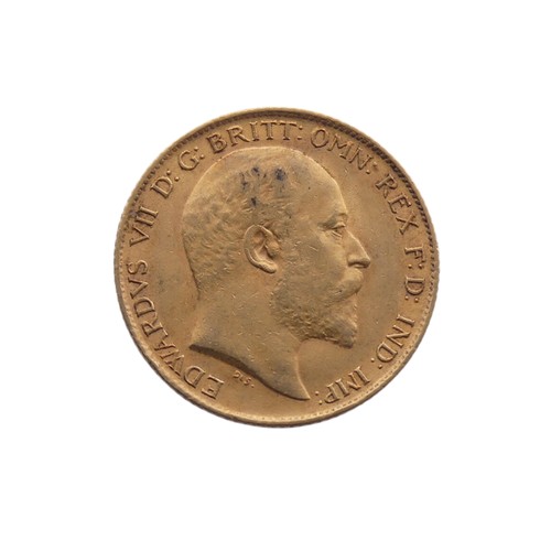 742 - An Edwardian gold Half Sovereign, dated 1908.