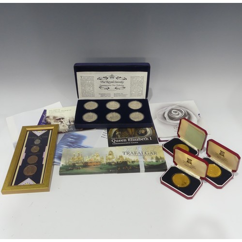 747 - A quantity of Pre-1947 silver Coins, 8.4ozt, together with a quantity of collectors coins, some Roya... 