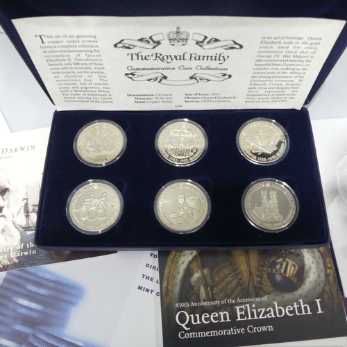 747 - A quantity of Pre-1947 silver Coins, 8.4ozt, together with a quantity of collectors coins, some Roya... 