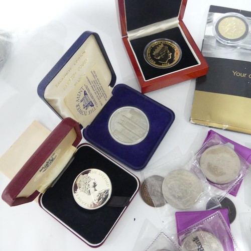 747 - A quantity of Pre-1947 silver Coins, 8.4ozt, together with a quantity of collectors coins, some Roya... 