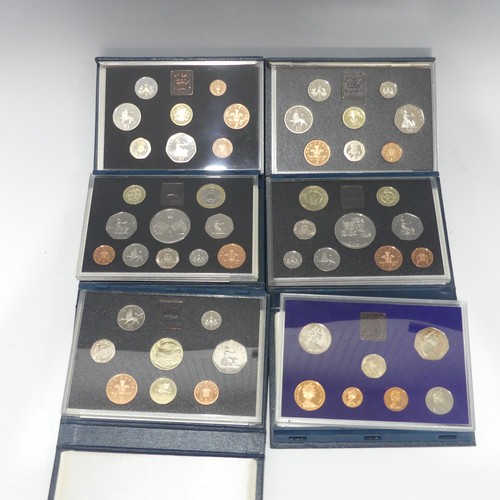 748 - Royal Mint United Kingdom Proof Coin Sets; 1983, 1990, 1995, 1996, 1997, 2006, 2008 etc., (a lot)... 