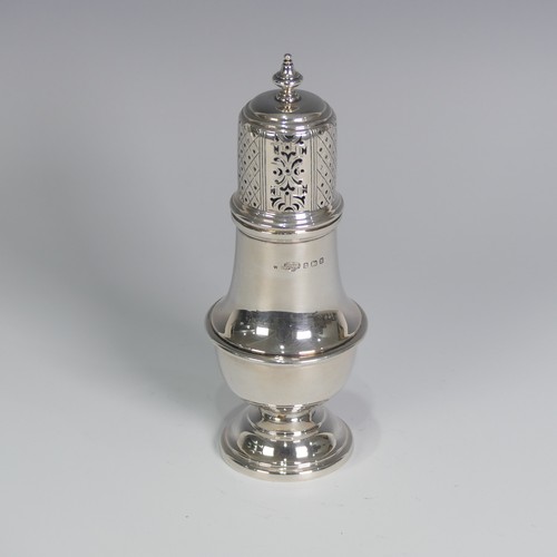 127 - A George V silver Sugar Caster, by James R Ogden & Sons Ltd., hallmarked Birmingham, 1932, of tr... 