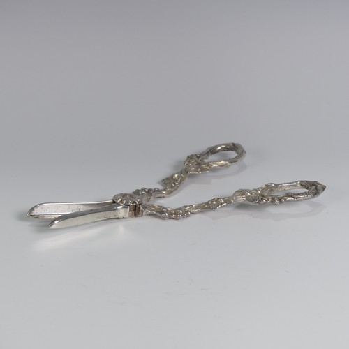 129 - A pair of Elizabeth II silver Grape Scissors, by Charles S Green & Co Ltd., hallmarked Birmingha... 