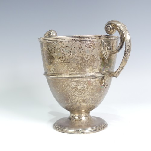 149 - A Victorian silver Trophy Cup, by Charles Stuart Harris, hallmarked London 1894, of campana form wit... 