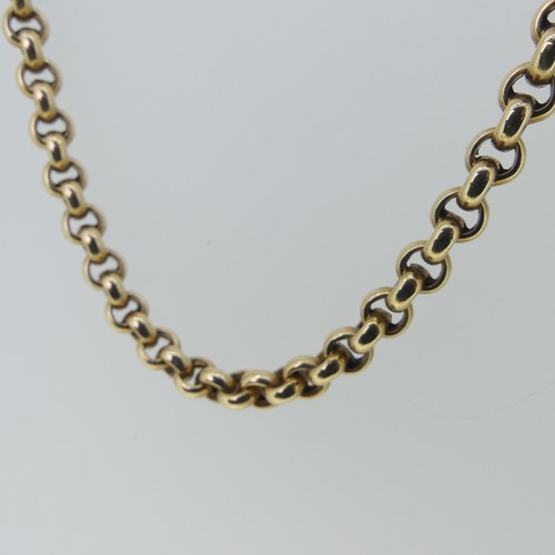 374 - A 9ct gold circular link Chain, 50cm long, 17.5g.