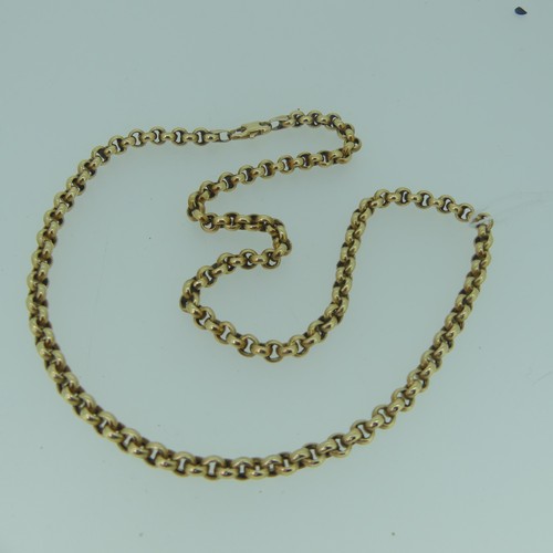 374 - A 9ct gold circular link Chain, 50cm long, 17.5g.