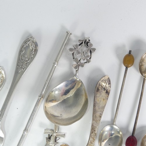 152 - A Victorian silver Spoon and Fork, by William Hutton & Sons, hallmarked London 1888/9, together ... 