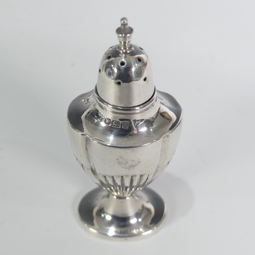 153 - An Edwardian silver Mustard Pot, by S W Smith & Co., hallmarked London, 1905, of oval form with ... 