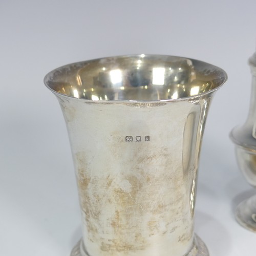 156 - A George V silver Beaker, by Goldsmiths & Silversmiths Co Ltd., hallmarked London, 1924, of flar... 