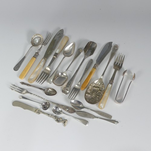 159 - A quantity of Silver Plate, including a pair of bottle coasters, toast racks, sauce boats, flatware ... 