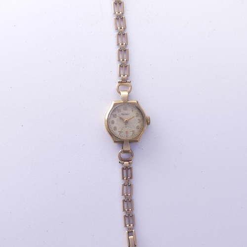 247 - Two 9ct gold lady's Rotary Wristwatches, on 9ct gold bracelet straps, gross total weight 28.5g, toge... 