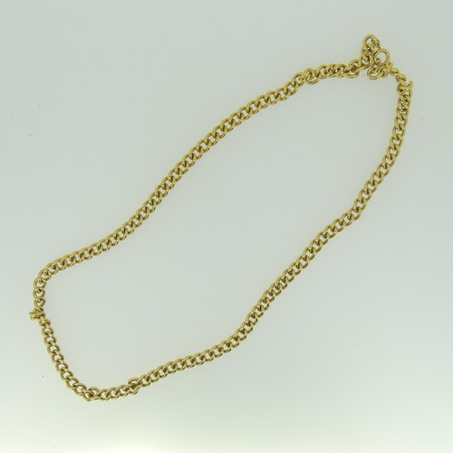 377 - A 9ct gold curb link chain Necklace, 61cm long, approx total weight 73.1g.