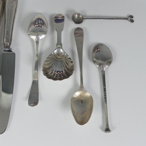 171 - A George III silver Caddy Spoon, hallmarked London, 1816, fiddle pattern with shell shaped bowl, 9.5... 