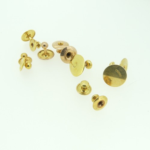 510 - A quantity of 18ct gold Studs, 10g, together with  others in 9ct gold, 6g (a lot)