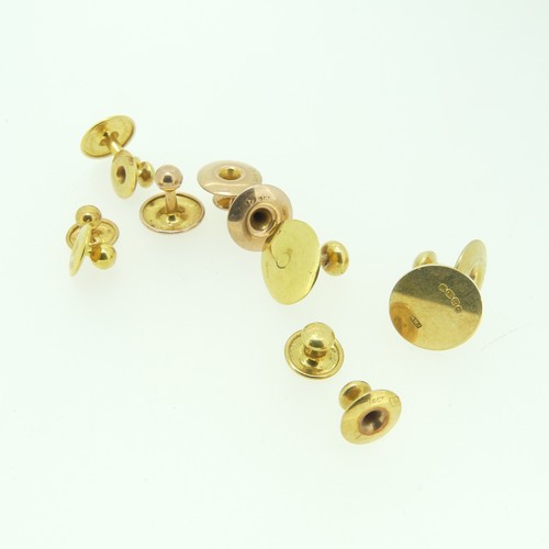 510 - A quantity of 18ct gold Studs, 10g, together with  others in 9ct gold, 6g (a lot)