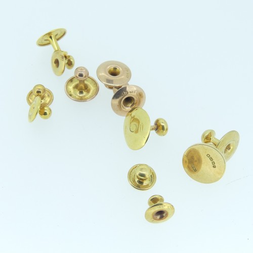 510 - A quantity of 18ct gold Studs, 10g, together with  others in 9ct gold, 6g (a lot)