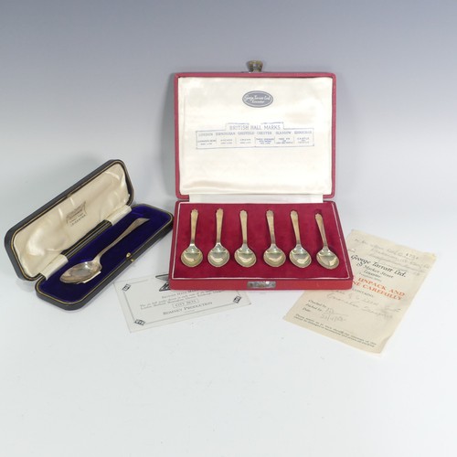 179 - A cased set of 1953 Coronation commemorative 'British Hallmark' Spoons, by Roberts & Belk, toget... 