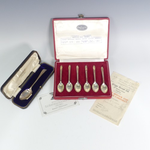 179 - A cased set of 1953 Coronation commemorative 'British Hallmark' Spoons, by Roberts & Belk, toget... 