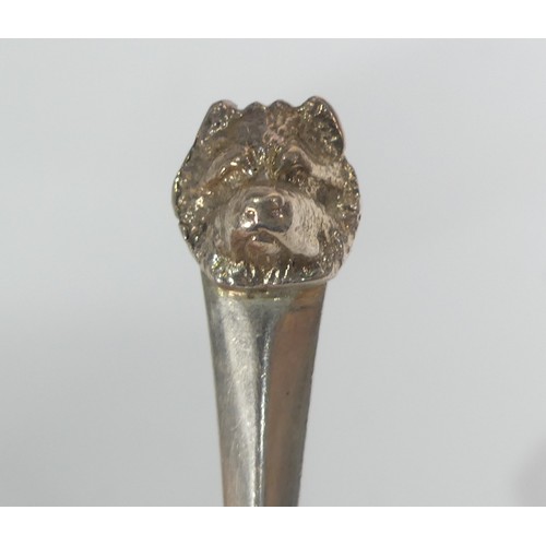 180 - A George IV silver Caddy Spoon, by Unite & Hilliard, hallmarked Birmingham, 1829, the shovel bow... 