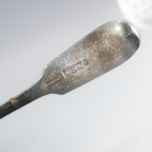 180 - A George IV silver Caddy Spoon, by Unite & Hilliard, hallmarked Birmingham, 1829, the shovel bow... 