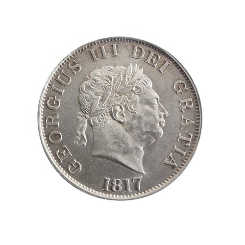 518 - A George III Half Crown, dated 1817, e/f.Provenance; The Jeffery William John Dodman Collection of C... 