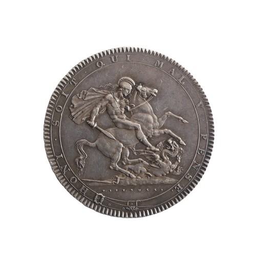 585 - A George III Crown, dated 1818.Provenance; The Jeffery William John Dodman Collection of Coins, bein... 