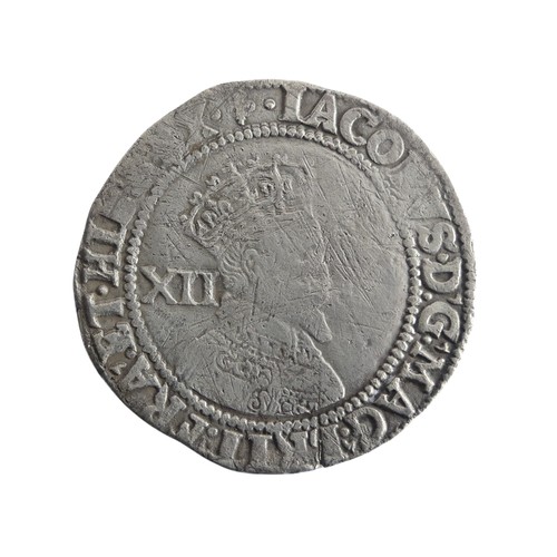 587 - A James I Shilling, together with a Charles I Sixpence (2)Provenance; The Jeffery William John Dodma... 