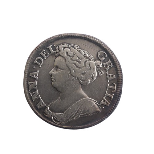 574 - Two Queen Anne Shillings, dated 1711 (2)Provenance; The Jeffery William John Dodman Collection of Co... 