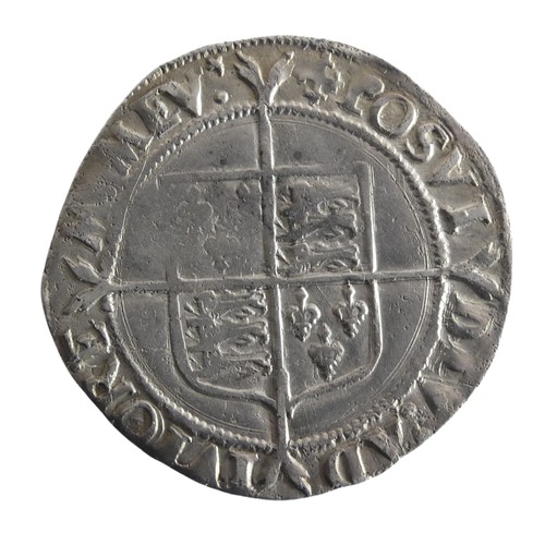 570 - An Elizabeth I Shilling, cross-crosslet, weakly struck, about v/f.Provenance; The Jeffery William Jo... 