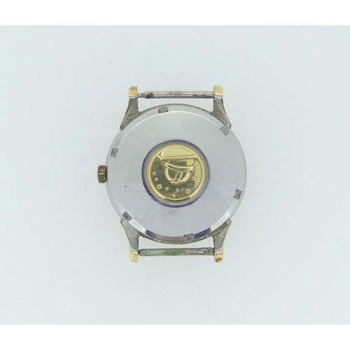 225 - An Omega Constellation gold plated Wristwatch, 168.005, cal.561 movement no. 20952657, black dial wi... 