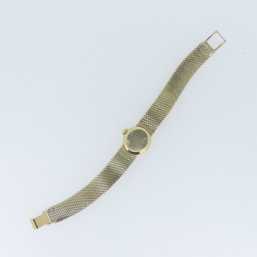 257 - A Longines 9ct gold lady's bracelet Wristwatch, the circular silvered dial with gilt Arabic and bato... 