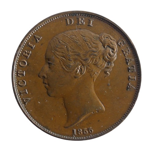 573 - A Victorian Penny, dated 1855, good v/f.Provenance; The Jeffery William John Dodman Collection of Co... 