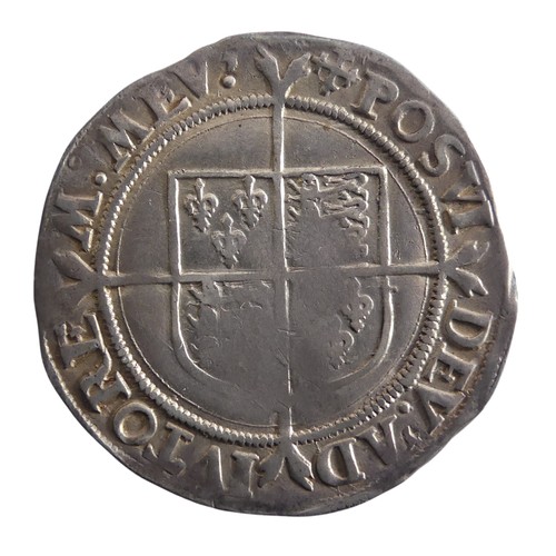 569 - An Elizabeth I Shilling, circa.1560, cross-crosslet, weakly struck, about v/f.Provenance; The Jeffer... 