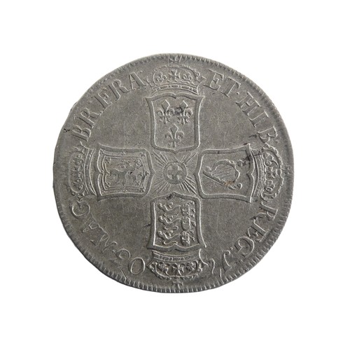 544 - A Queen Anne ‘Vigo’ Half Crown, dated 1703.Provenance; The Jeffery William John Dodman Collection of... 