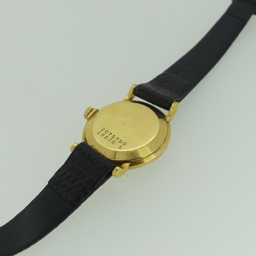 236 - An 18ct gold Universal Genève lady’s Wristwatch, with Swiss 17-jewels signed movement, ... 