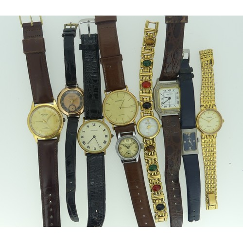 235 - A quantity of Wristwatches, manual and quartz, including 9ct gold Laco-Sport, lacks second hand, Niv... 