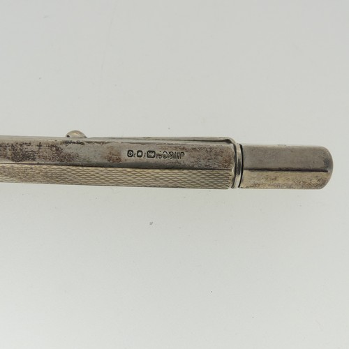 268 - A silver propelling pencil, by Johnson Mathey & Co, hallmarked London, 1960, and five other vari... 