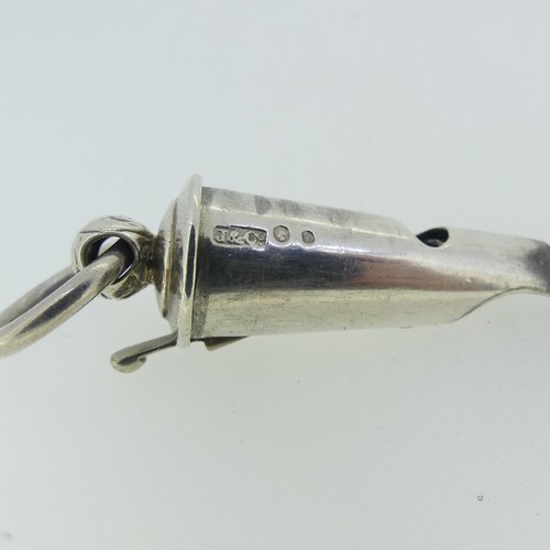 185 - A Victorian silver military officer's Whistle, by Joseph Jennens & Co., hallmarked Birmingham, 1... 