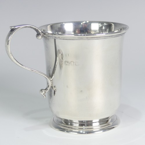 89 - A George VI silver Christening Mug, by Edward Barnard & Sons Ltd., hallmarked London, 1950, plai... 