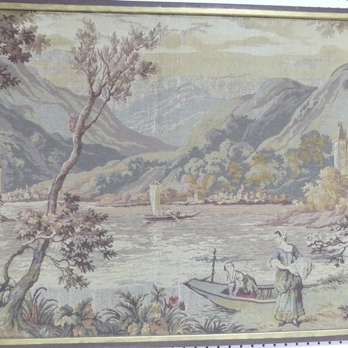 285 - A large French wall-hanging tapestry screen, machine made, H 172 cm x W 68.5 cm.