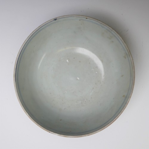 243 - A Chinese Nanking cargo blue and white porcelain Bowl, decorated in typical underglaze style with Ch... 